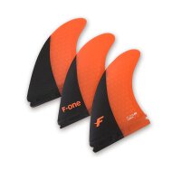 F-One Surf Thruster Set F-One Flow M Carbon - Papaya