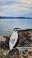 Surfer Anh&auml;nger Echt Silber 999 Handmade Kitesurfer