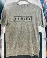 Hurley M Oceancare Outline Textured Ss Tee L grau