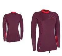 ION Neo Top Women 2/1 LS aubergine/red